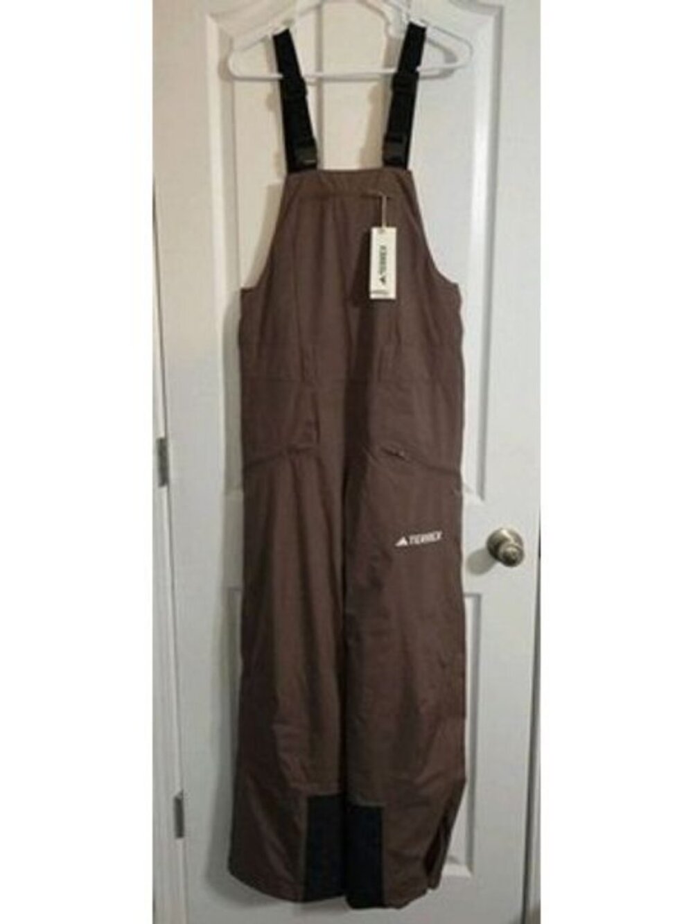 Adidas Terrex Women's Sm Multi Layer Insulated Climaproof Bib Brown Pants JM3043